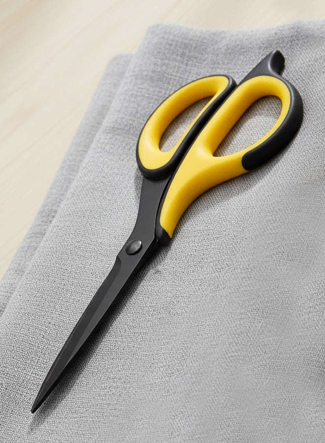 Deli Multi-Purpose Stainless Steel Scissors, 184mm Ergonomic Non-Slip Handle, Rust-Resistant Sharp Blades for Paper, Fabric, Leather & Craft Use - 6027 - Image 1